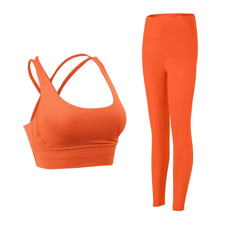 2 Piece Yoga Sports Bra & Leggings Set