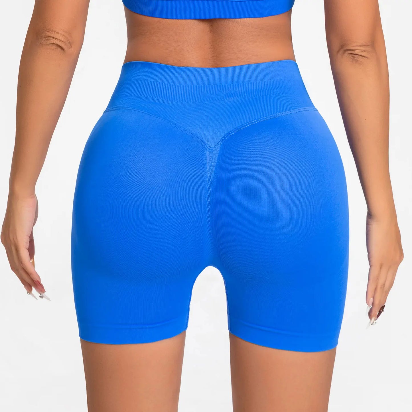 Women Low Ribbed Seamless Sport shorts