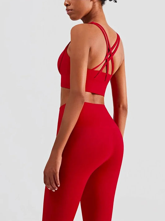 2 Piece Yoga Sports Bra & Leggings Set