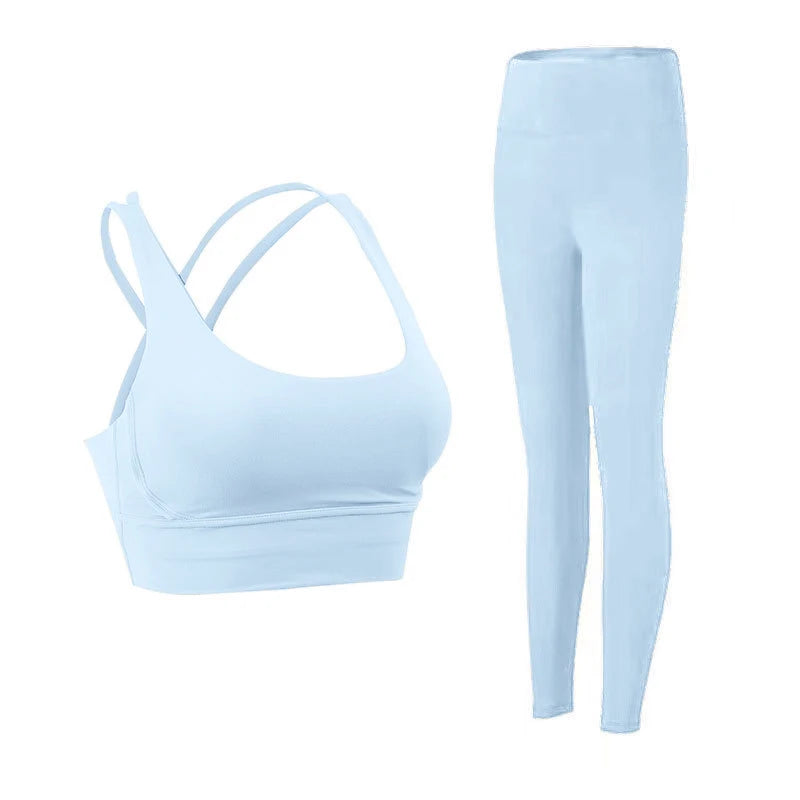2 Piece Yoga Sports Bra & Leggings Set