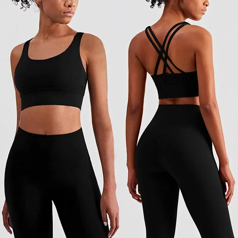 2 Piece Yoga Sports Bra & Leggings Set