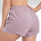 Women's Duel Layer Sports Shorts With Pockets
