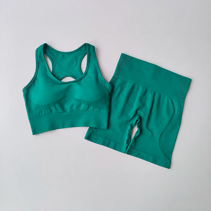 Women's Sports Top and Shorts Set