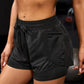 Women's Duel Layer Sports Shorts With Pockets