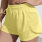 Women's Duel Layer Sports Shorts With Pockets
