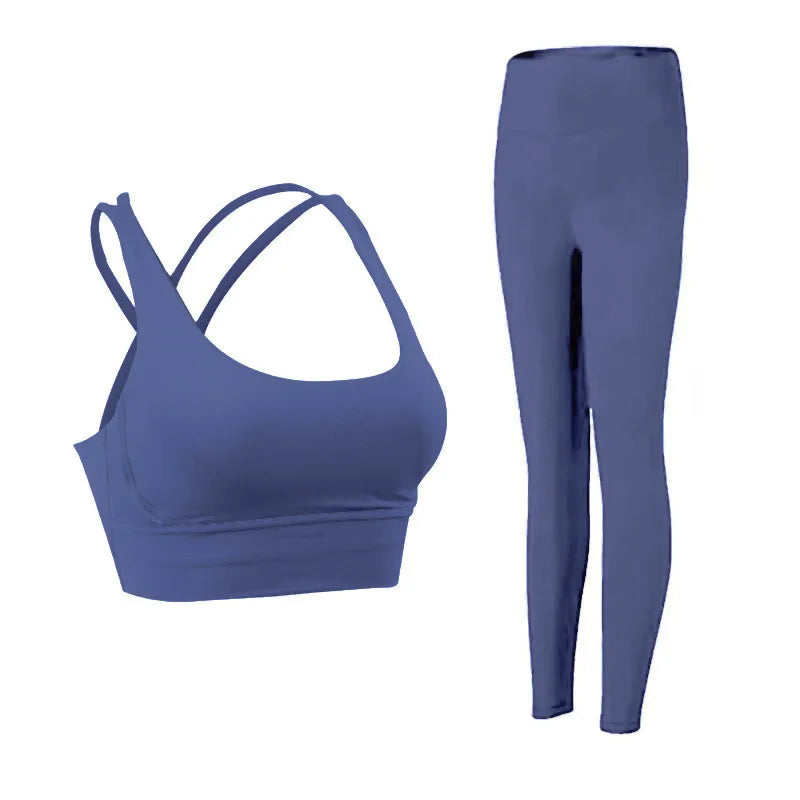 2 Piece Yoga Sports Bra & Leggings Set