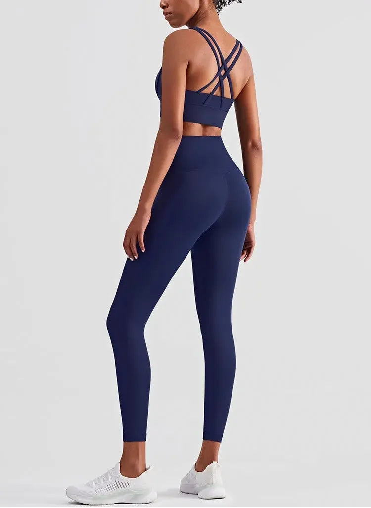 2 Piece Yoga Sports Bra & Leggings Set