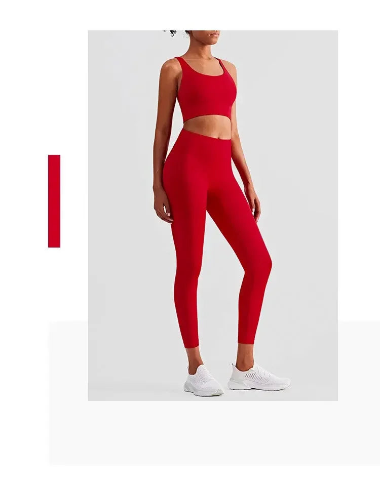 2 Piece Yoga Sports Bra & Leggings Set