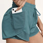 Women's Duel Layer Sports Shorts With Pockets