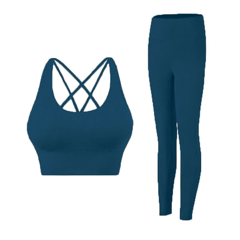 2 Piece Yoga Sports Bra & Leggings Set