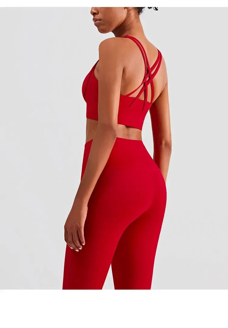 2 Piece Yoga Sports Bra & Leggings Set
